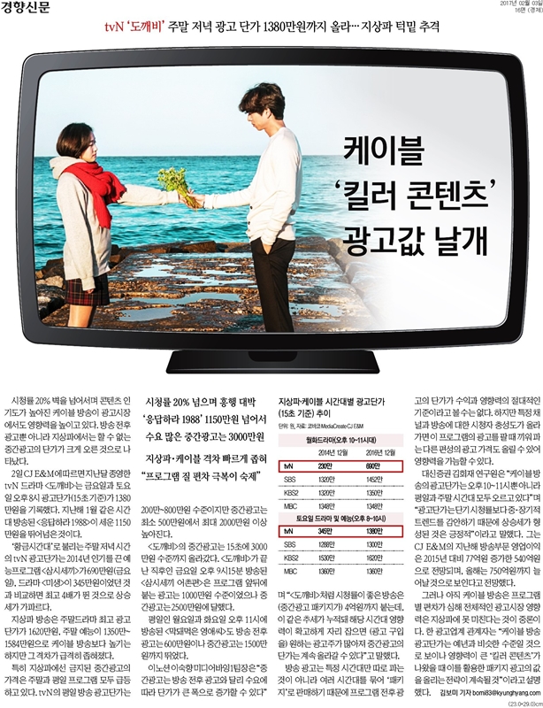 ▲ 경향신문 3일자 16면.