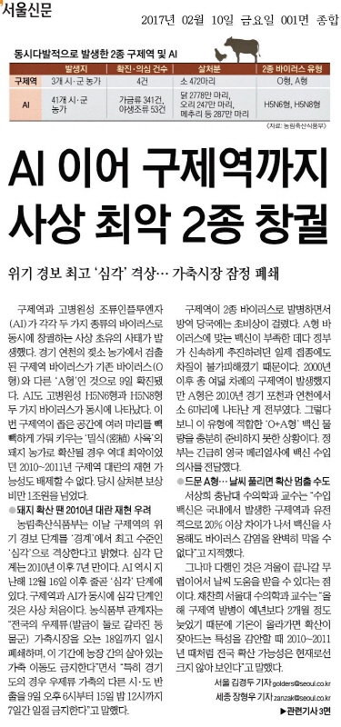 서울신문 10일자 1면.