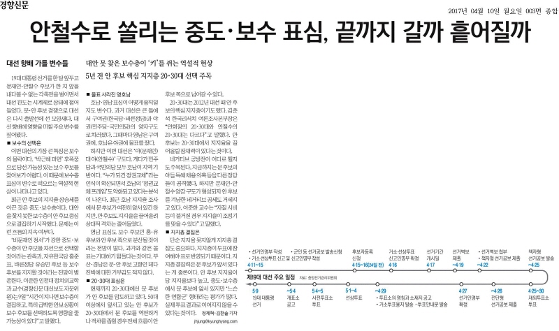 경향신문 10일자 3면