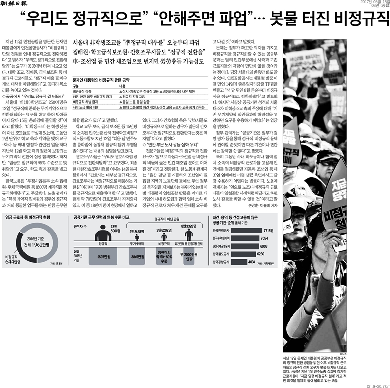 ▲ 5월15일 조선일보 6면 기사