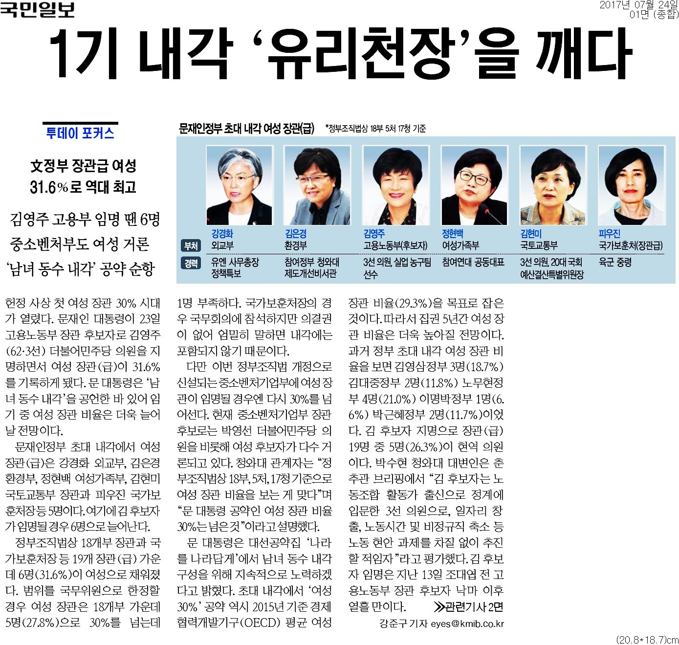 ▲ 국민일보 1면 기사