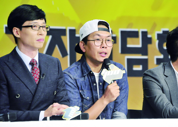 ▲ 방송인 유재석씨(왼쪽)과 김태호 MBC 예능 PD. 사진=MBC