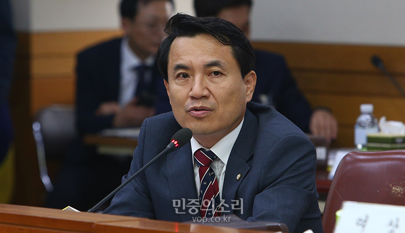 ▲ 김진태 자유한국당 의원 ⓒ김철수 기자 사진=민중의소리