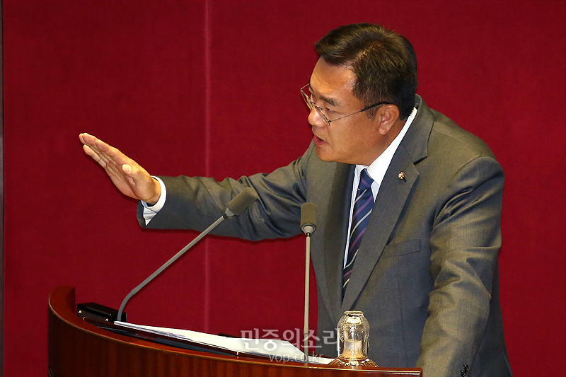 ▲ 정진석 자유한국당 의원. 사진=민중의소리