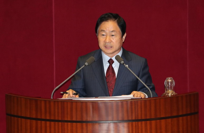 ▲ 주광덕 자유한국당 의원이 지난 3월5일 본회의에서 반대토론을 하고 있다. 사진=주광덕 블로그