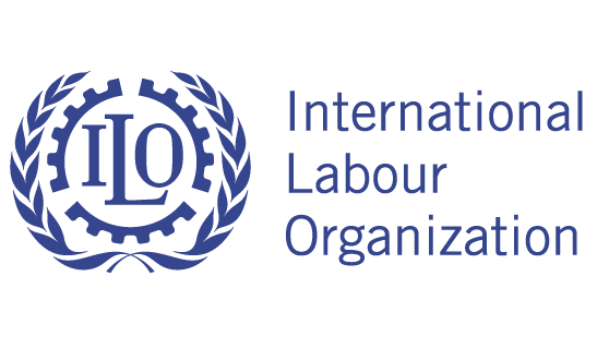 국제 노동 기구(國際勞動機構, International Labour Organization, ILO) 로고.