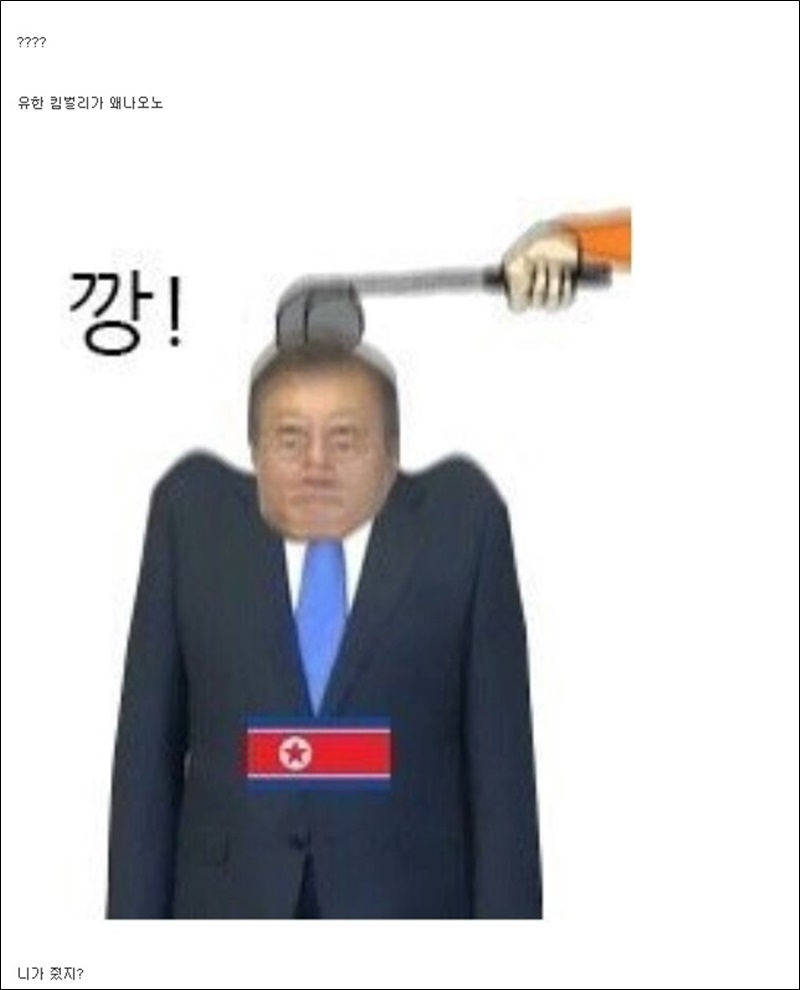 ▲지난 2일 인터넷커뮤니티 디시인사이드에 올라온 “[일반] 북한 마스크 게이트…떴다…real”라는 제목의 게시글.