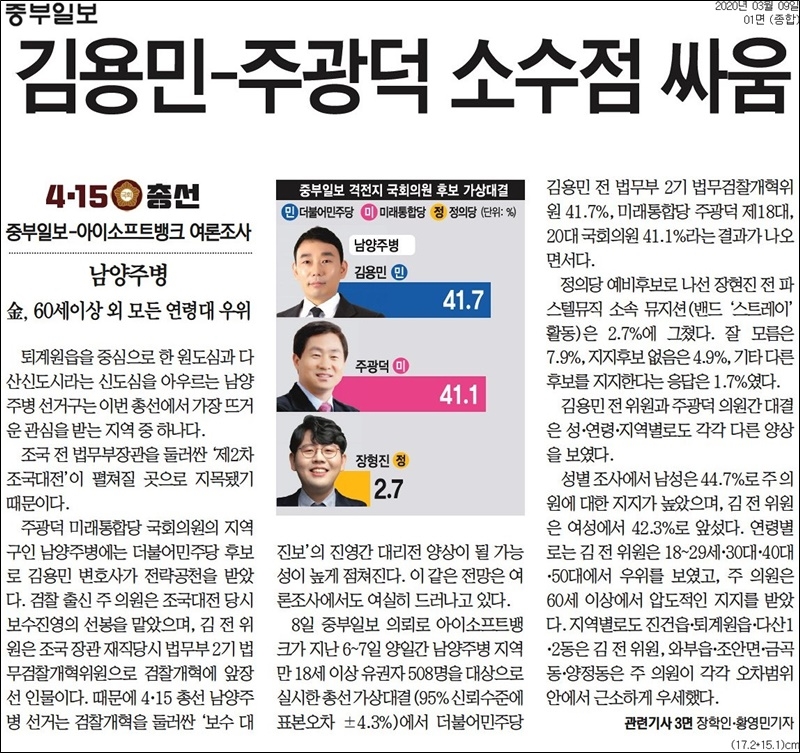 ▲지난 3월9일자 중부일보 기사.