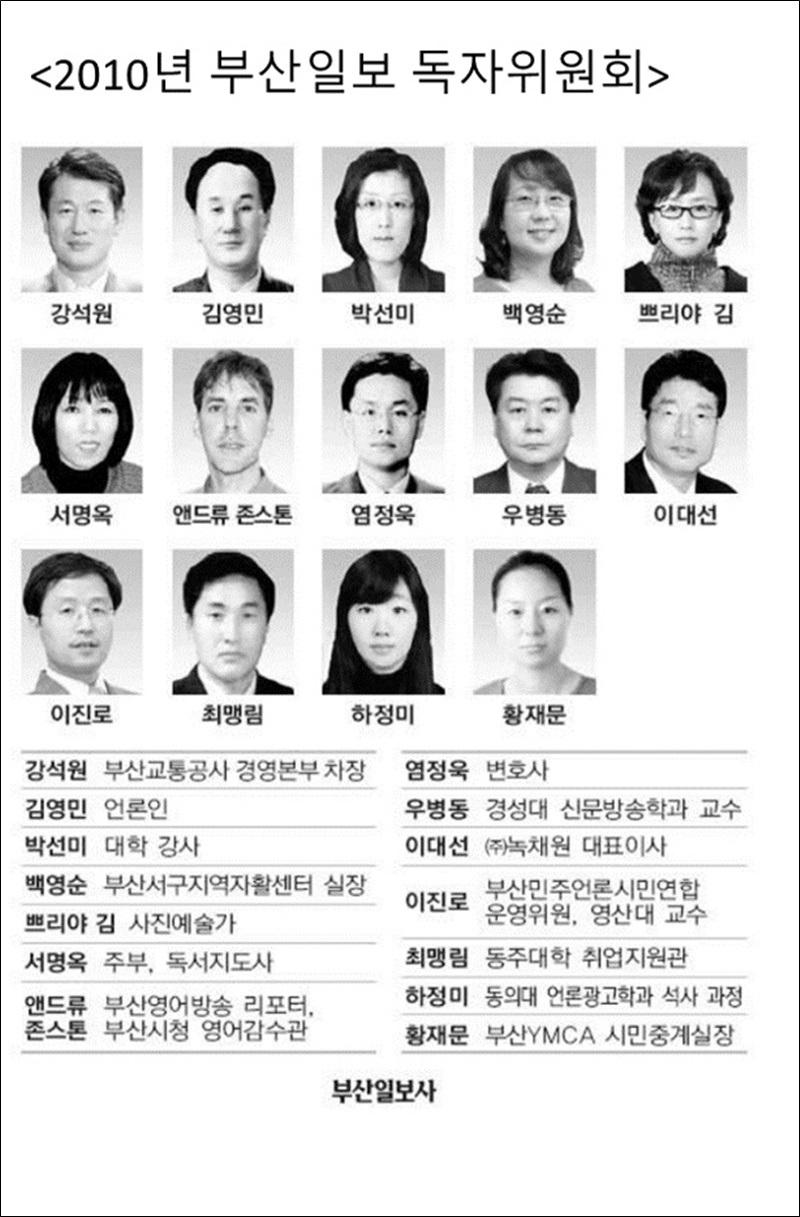 ▲2010년 부산일보 독자위원회. 사진=부산민주언론시민연합.