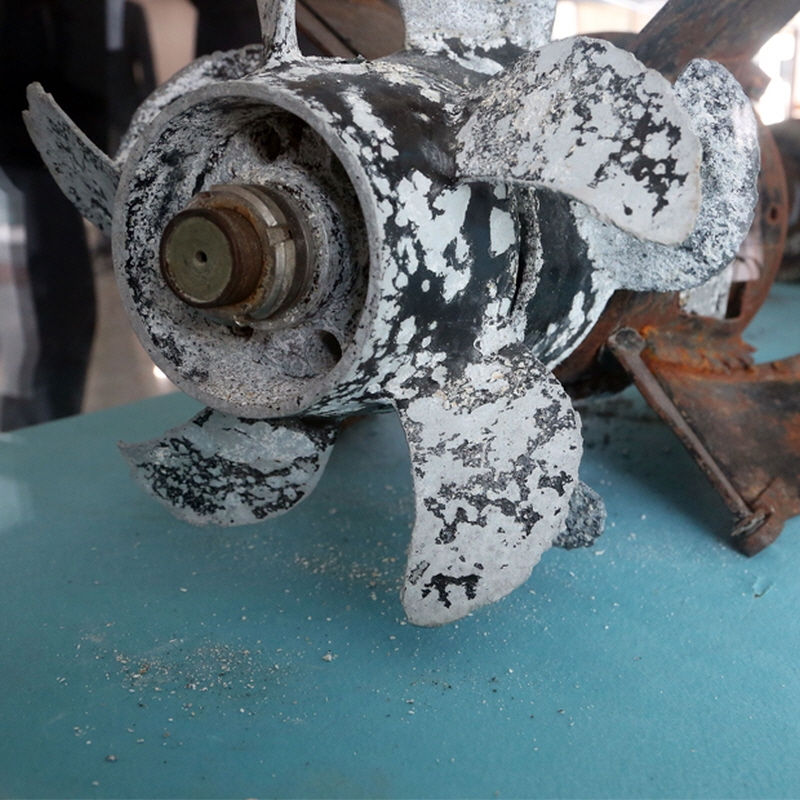 ▲천안함을 공격했다는 어뢰추진체 프로펠러. 2015년 12월 ⓒ연합뉴스