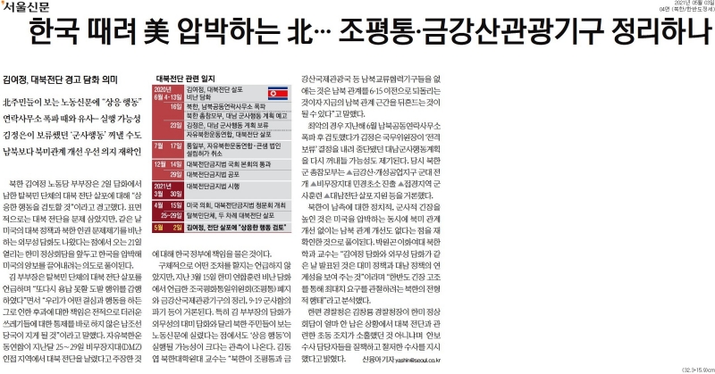 ▲5월3일 서울신문 4면 기사