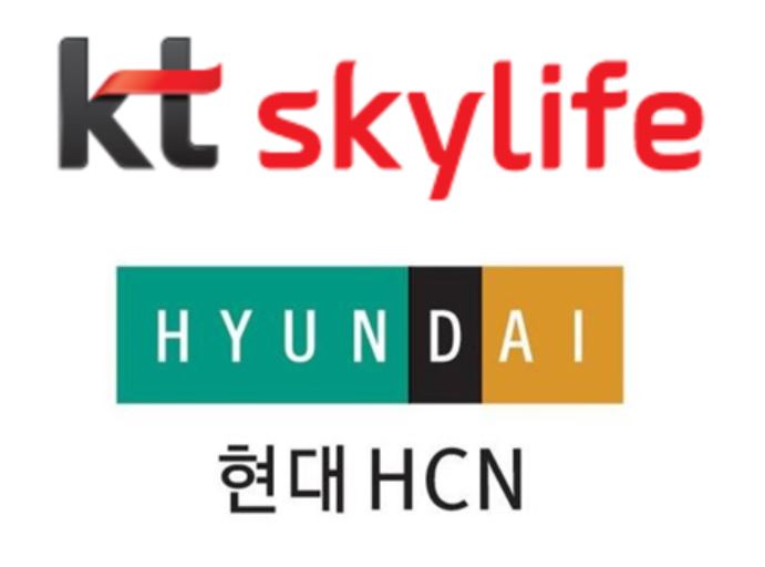 ▲KT스카이라이프와 현대HCN 로고