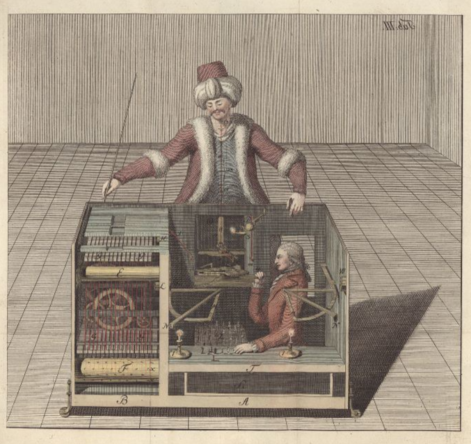 ▲제럴드 레빗 책 '체스 자동기계 터크' 삽화.