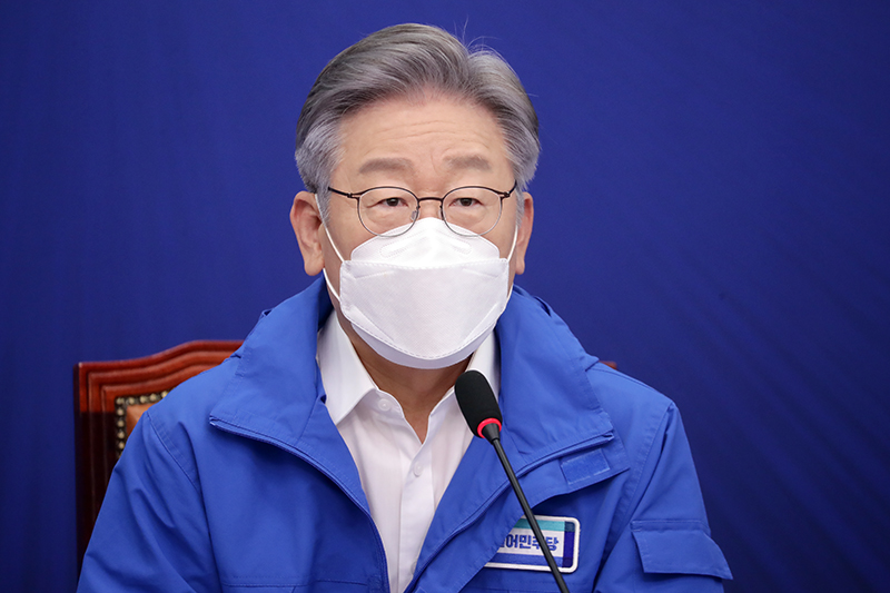▲이재명 더불어민주당 대통령후보가 8일 오전 국회 당대표 회의실에서 열린 중앙선거대책위원회에서 발언하고 있다. 사진=더불어민주당