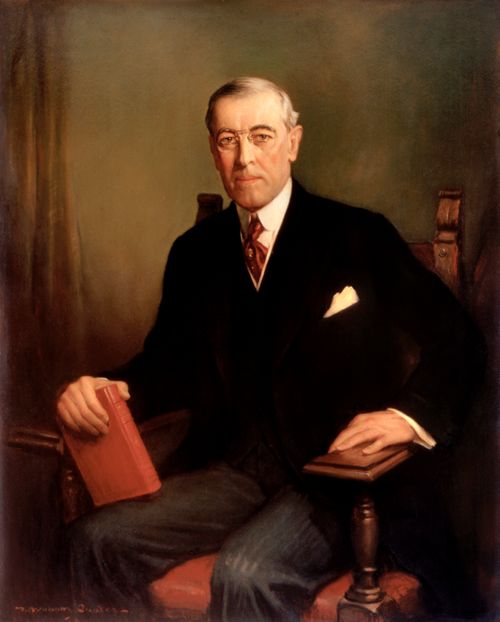 ▲ 우드로 윌슨 (Woodrow Wilson) 미국 대통령.