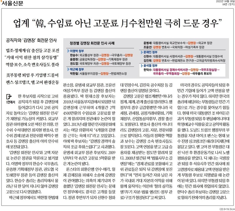 ▲6일 서울신문 4면