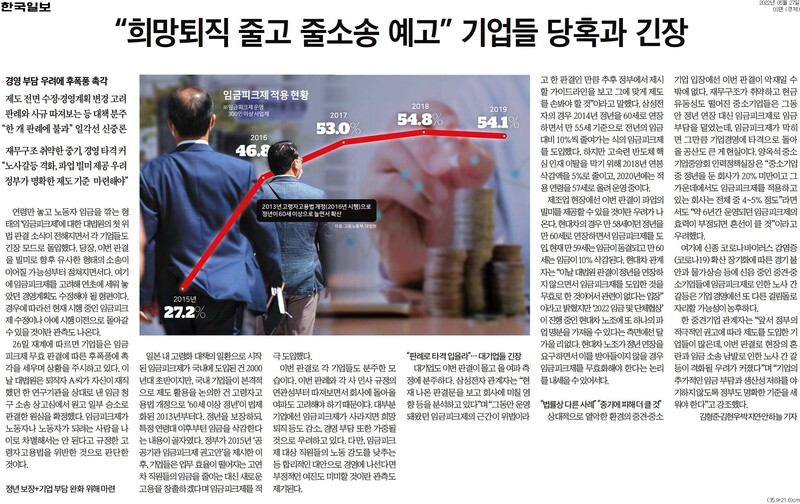 ▲27일 한국일보 3면