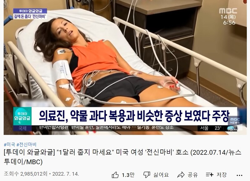 ▲MBC뉴스 유튜브 채널에서 290만 조회수를 기록한 영상. 사진출처=MBC뉴스. 