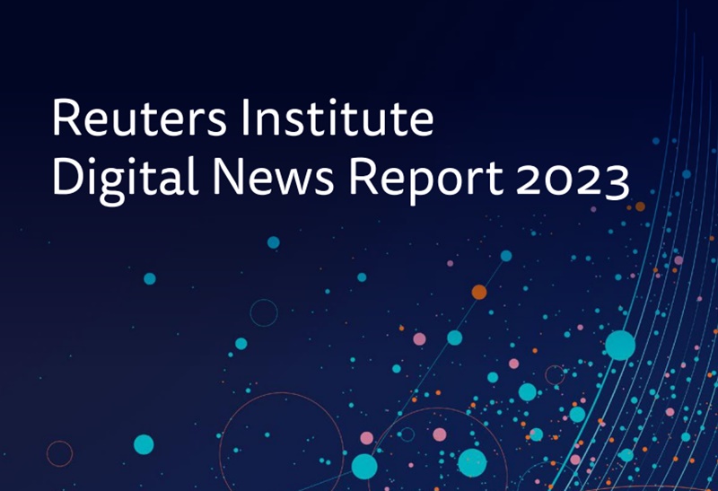 ▲ 로이터저널리즘연구소가 최근 발간한 ‘디지털 뉴스 리포트 2023’