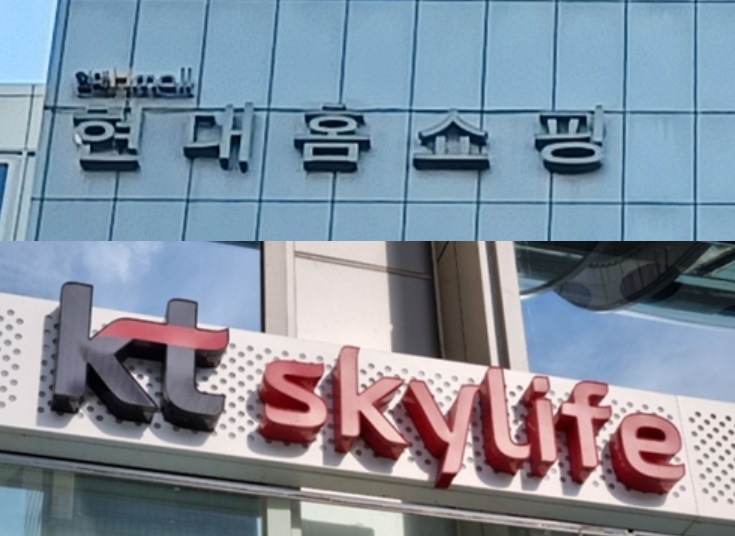 ▲ 현대홈쇼핑 사옥과 스카이라이프 사옥. ⓒ 연합뉴스