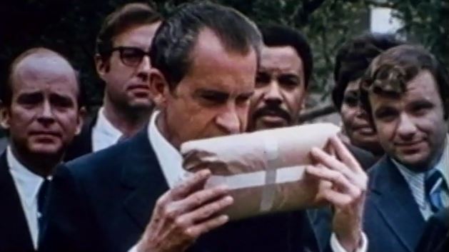 ▲‘마약과의 전쟁(War on Drugs)’을 공표한 닉슨 대통령. 영화 ‘Grass’ 트레일러의 한 장면