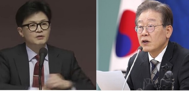 ▲ 한동훈 국민의힘 비상대책위원회 위원장과 이재명 더불어민주당 대표.
