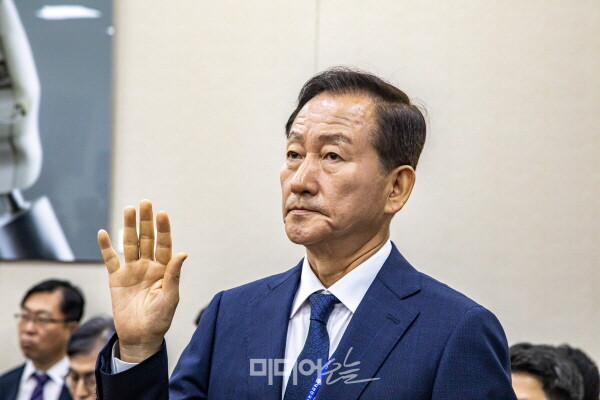 ▲ 지난달 2일 국회 과방위 회의에 출석한 류희림 방심위원장. 사진=김용욱 기자