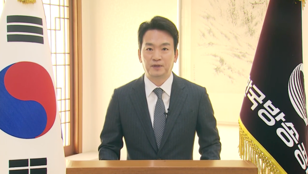 ▲2024년 12월10일 박장범 KBS 사장 취임사 영상 갈무리