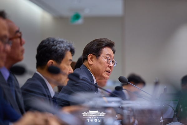 ▲ 지난 20일 오전 국무회의에서 발언하는 이재명 대통령. 사진=대통령실