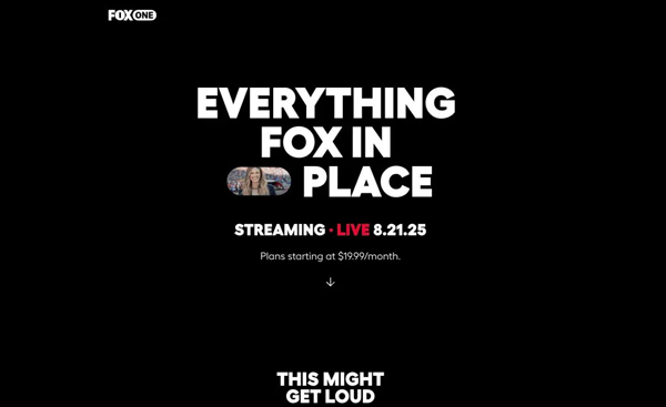 ▲ 8월21일 ‘폭스원 (FOX One)’ OTT 스트리밍 서비스를 시작할 예정이다. 사진=폭스 코퍼레이션(Fox Corporation)