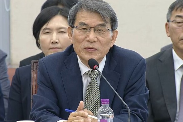 ▲노태악 전 중앙선거관리위원회 위원장이 2026년 6월23일 6·3 지방선거 ‘투표용지 부족 사태’ 진상규명을 위한 국회 국정조사특위에 증인으로 출석해 답변하고 있다. 사진=국회방송 유튜브 채널 갈무리