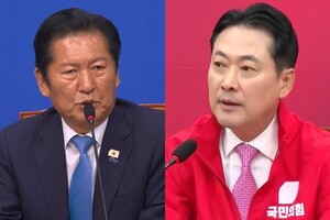 정청래 “충직한 일꾼 뽑는 선거” 장동혁 “이재명 대한민국 오류”