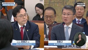 국힘 문체위원, 청문회 중 정몽규에 “더 배려해야 하는데 송구” 문자 찍혀